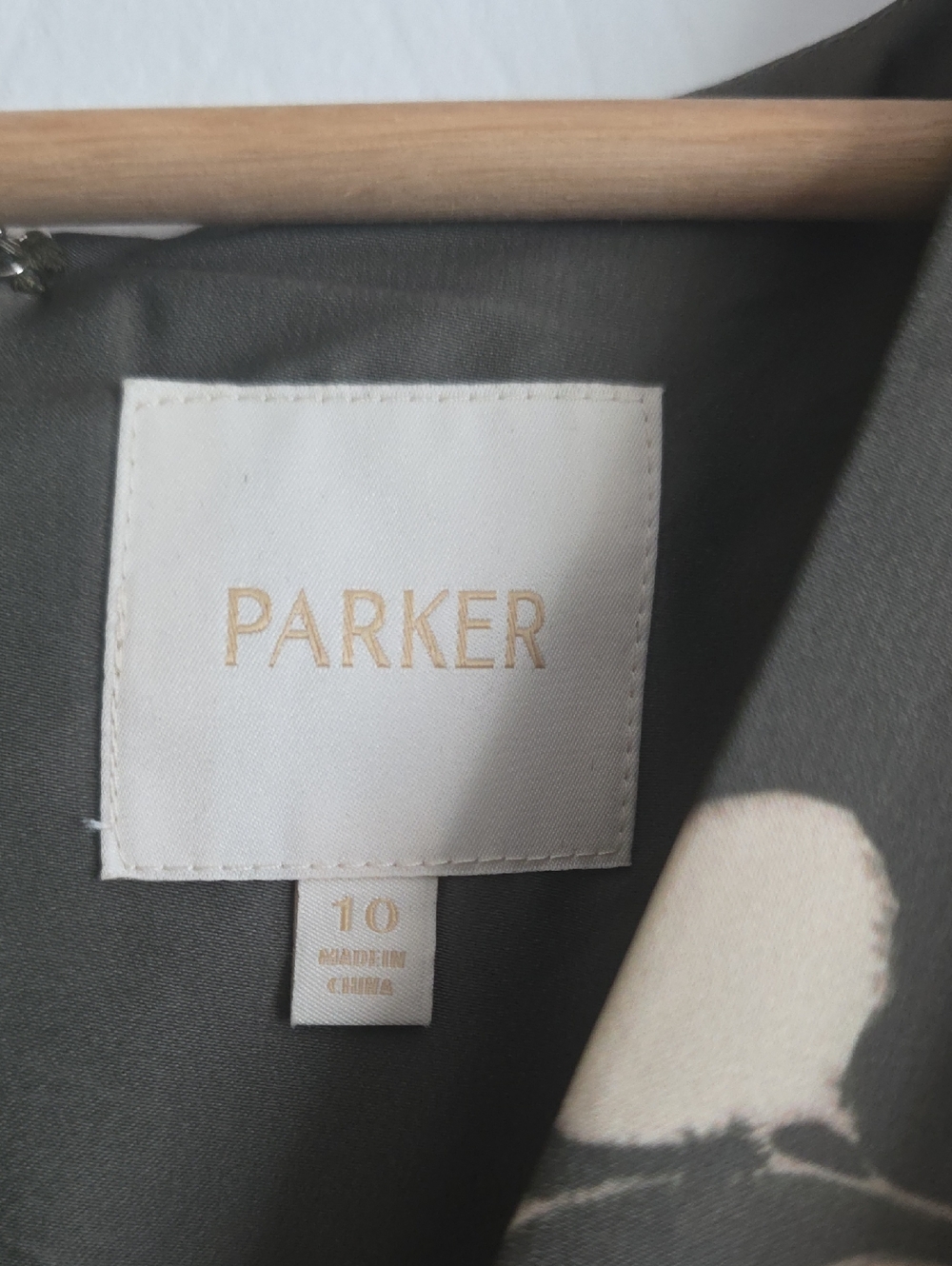Parker Women’s Olive and Cream Floral Maxi Dress - Picture 7 of 7